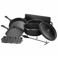 Cast Iron Camping Cookware Set Vegetable Oil Non-Stick